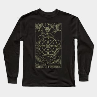 Golden Tarot - The Wheel of Fortune Long Sleeve T-Shirt